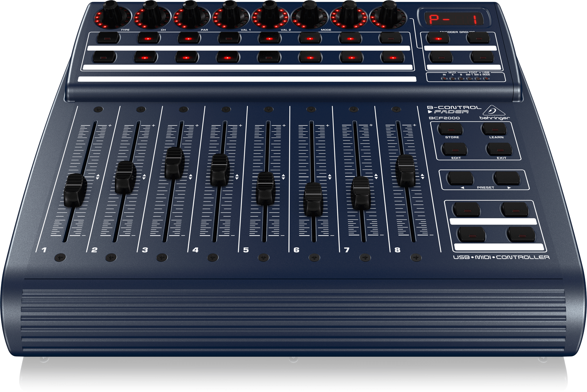 Behringer BCF2000: Motorised Faders and Mackie Control Mode