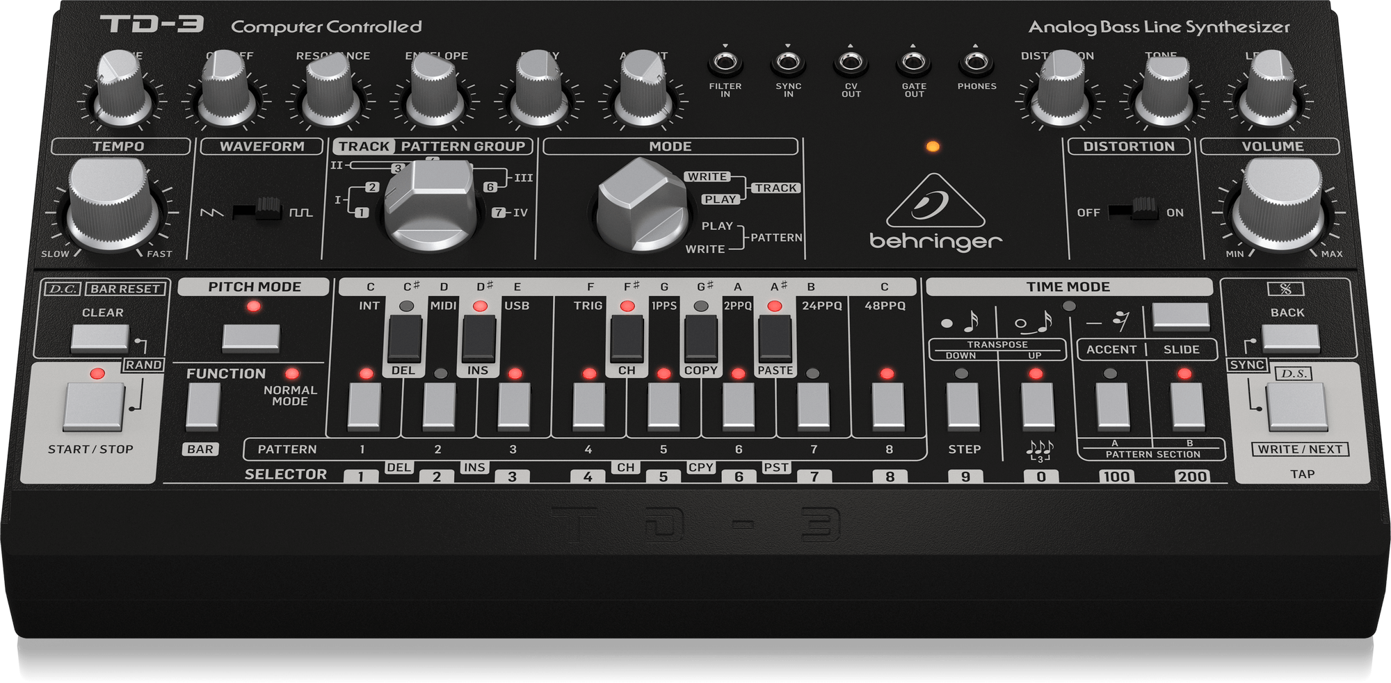 Behringer TD-3: Analog Synthesizer with Step Sequencer