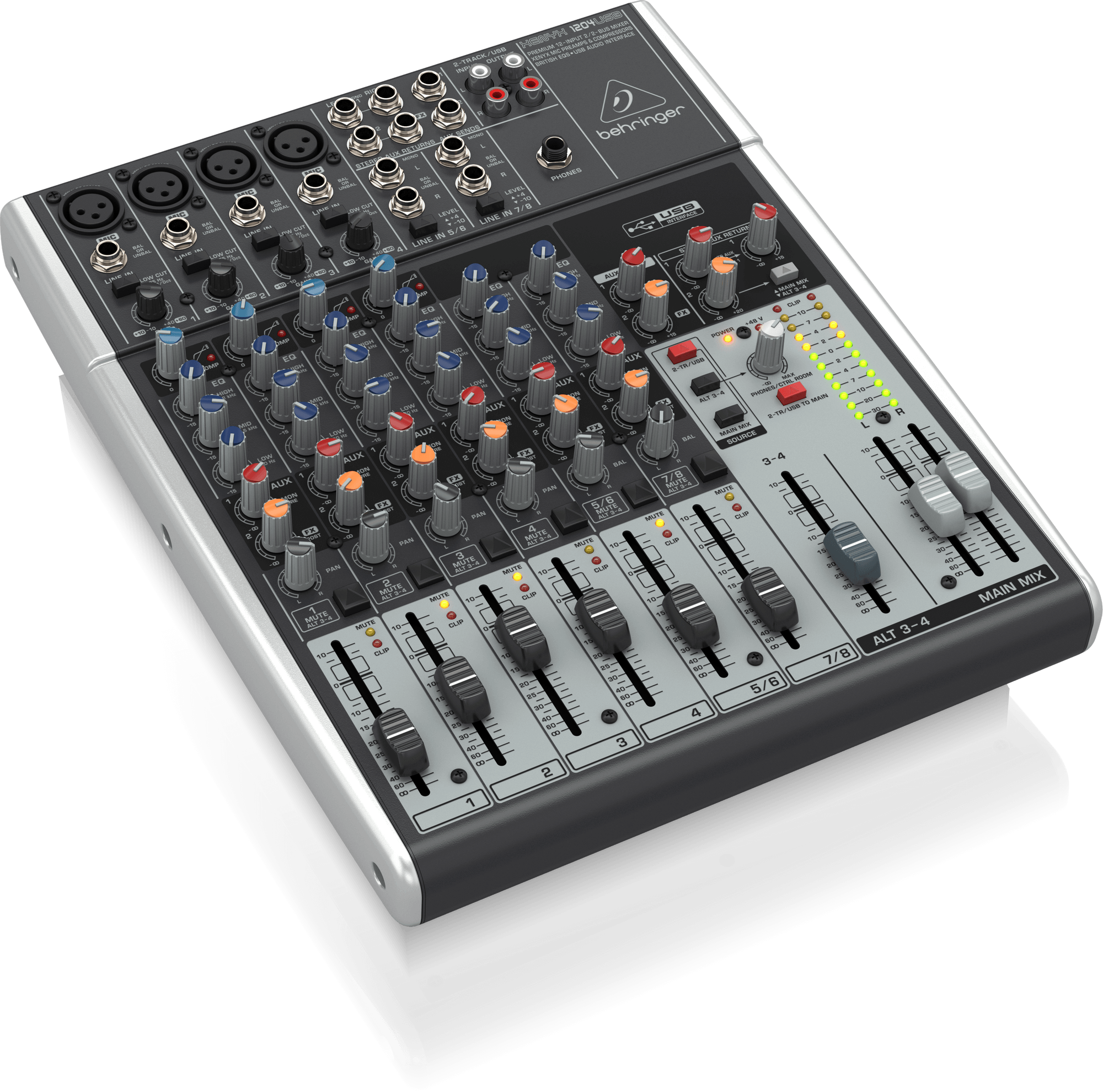 Behringer Xenyx 1204USB : Table de mixage compacte avec interface USB