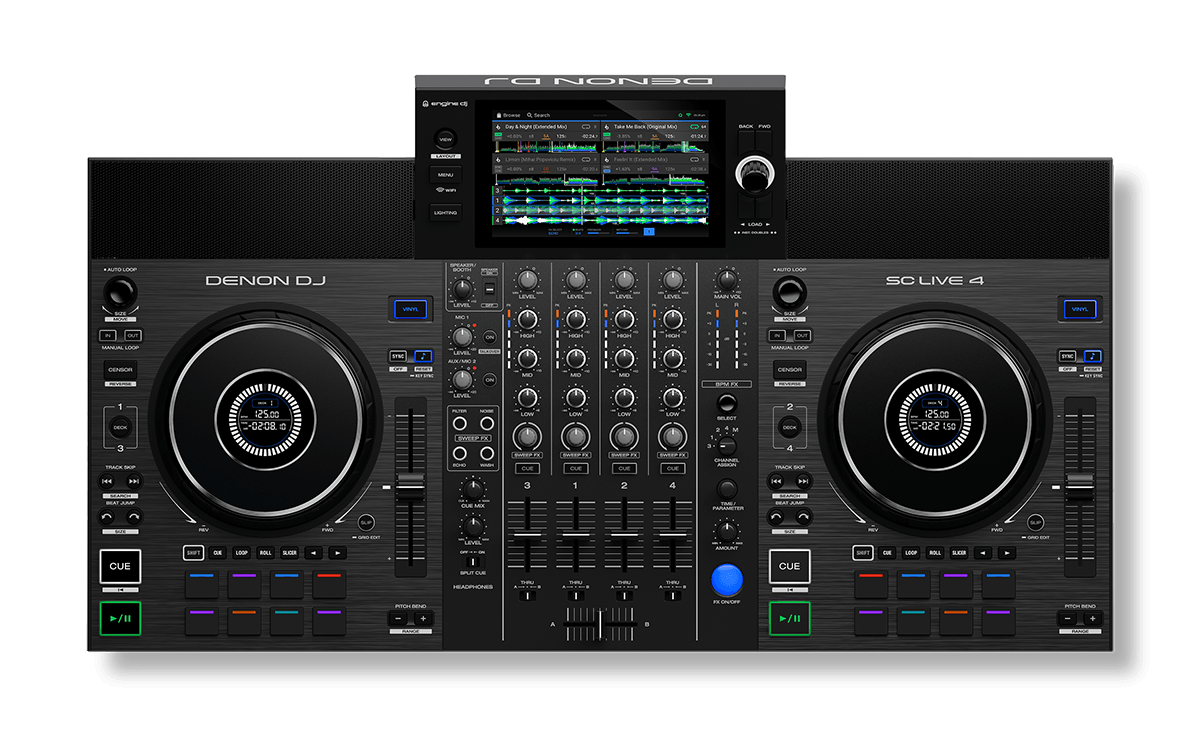 Denon DJ SC LIVE 4: Vier Decks, Streaming, eigene Boxen