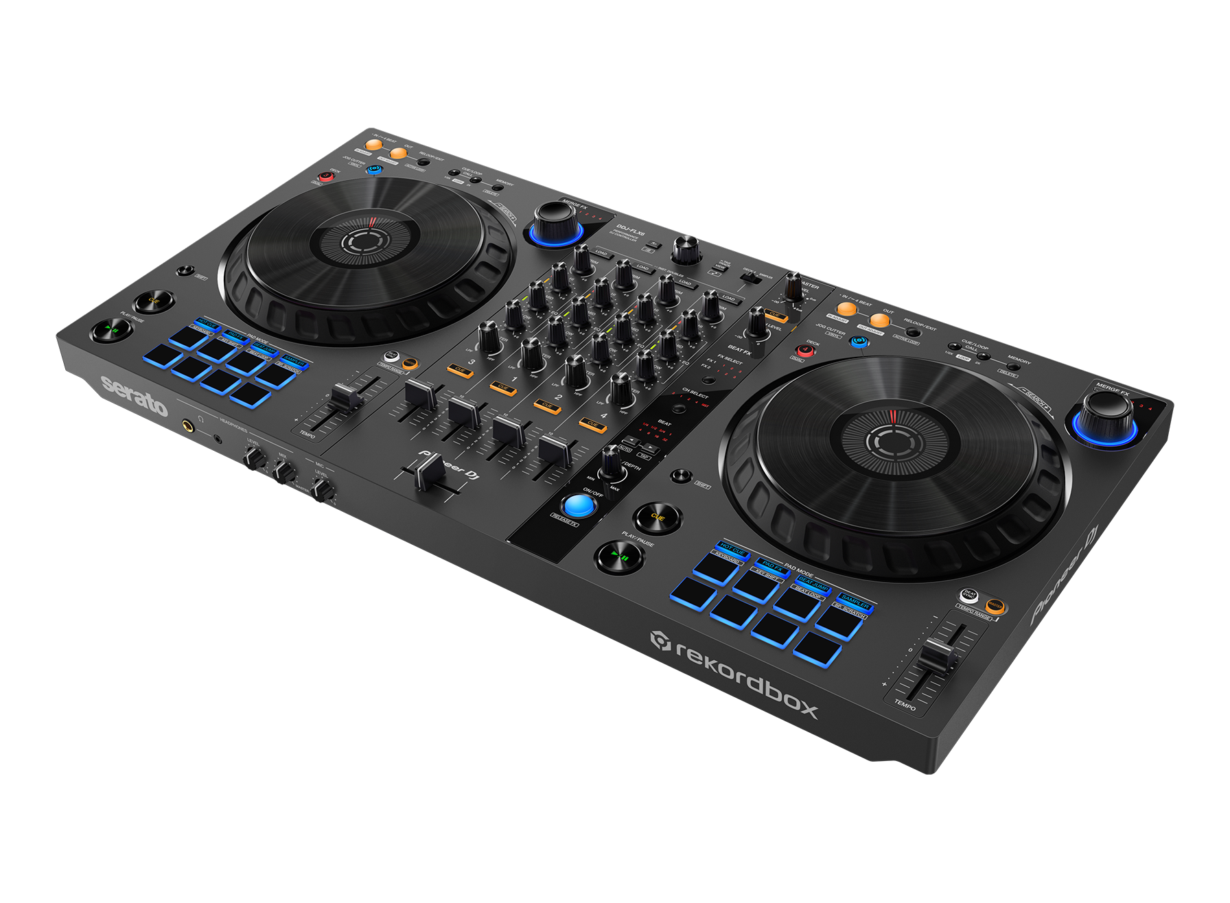 Pioneer DDJ-FLX6-GT: 4 Kanäle, Merge FX und große Jogs